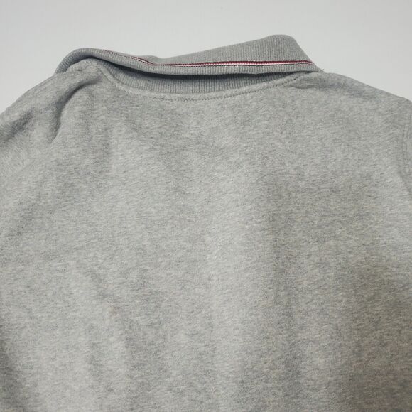 Tommy Hilfiger Women Med Pullover Sweater Grey Heathered Long Sleeve V Neck Soft - Picture 4 of 12